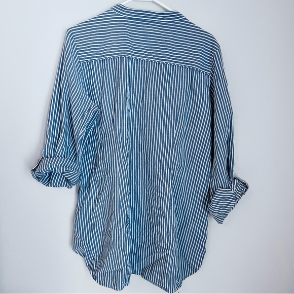 Ruff Hewn Blue and White Striped Shirt - Picture 6 of 12